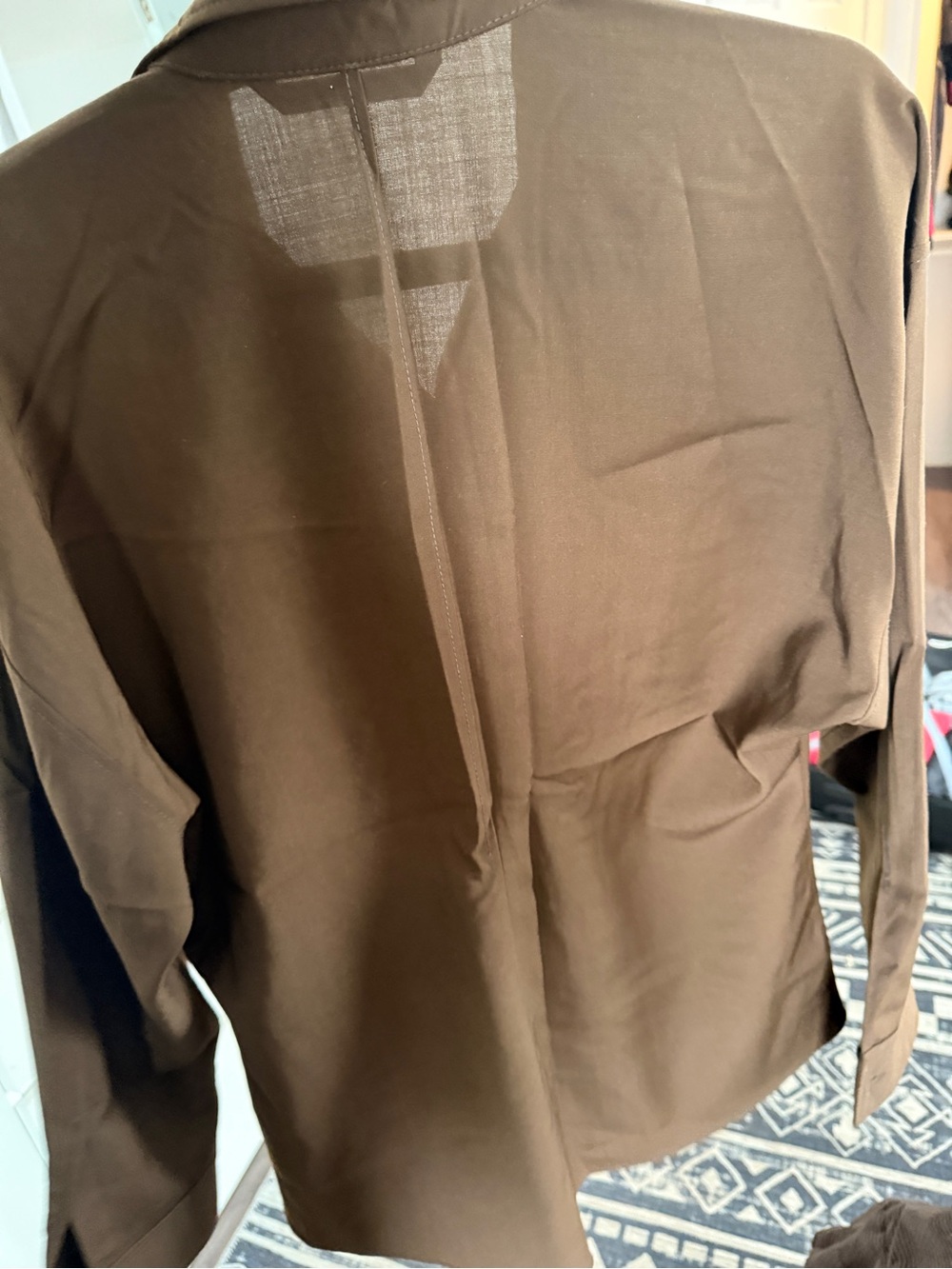 Zara Dark Brown Tailored Button - Picture 8 of 16